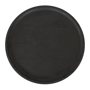 Zuo Modern Watson Round Wood Side Table, Black
