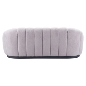 Zuo Modern Bhutan Polyester Sofa, Light Gray
