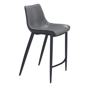 Zuo Modern Magnus Faux Leather/Steel Counter Stool (Set of 2)