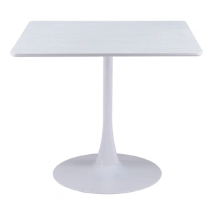 Zuo Modern Molly Square MDF/Steel Dining Table, White
