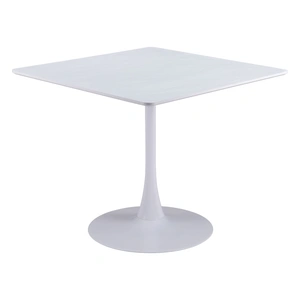 Zuo Modern Molly Square MDF/Steel Dining Table, White