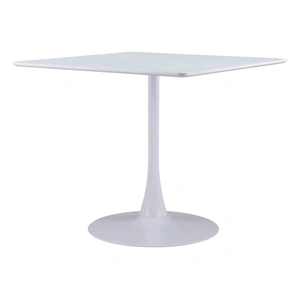 Zuo Modern Molly Square MDF/Steel Dining Table, White