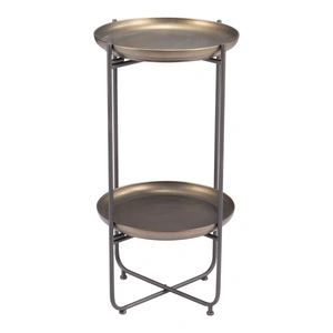 Zuo Modern Bronson Steel Accent Table, Bronze