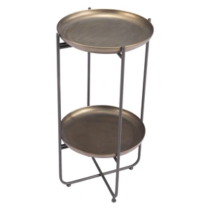 Zuo Modern Bronson Steel Accent Table, Bronze