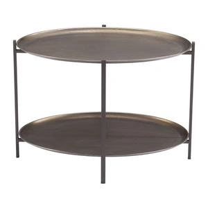 Zuo Modern Bronson Oval Steel Coffee Table, Bronze