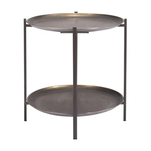 Zuo Modern Bronson Oval Steel Coffee Table, Bronze