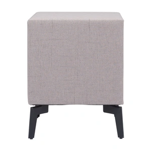 Zuo Modern Halle Rectangular Polyester Side Table w/2 Drawers, Gray
