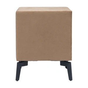 Zuo Modern Montana Rectangular Velvet Side Table w/2 Drawers, Brown