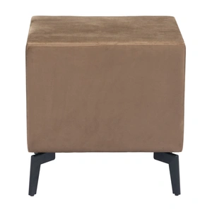 Zuo Modern Montana Rectangular Velvet Side Table w/2 Drawers, Brown