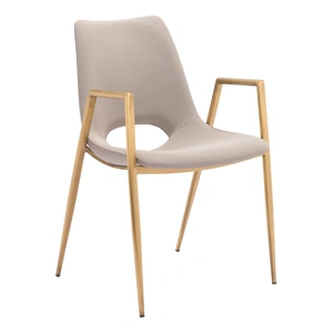 Zuo Modern Desi Faux Leather/Steel Dining Chair (Set of 2)
