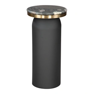 Zuo Modern Luxor Round Marble/Iron Drink Table, Multicolor