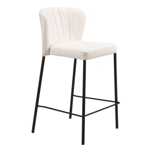 Zuo Modern Linz Faux Leather/Steel Counter Stool (Set of 2)