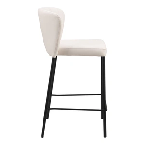 Zuo Modern Linz Faux Leather/Steel Counter Stool (Set of 2)