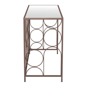 Zuo Modern Convale Mirror Glass/Steel Console Table, Bronze