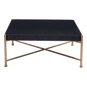 Zuo Modern Nazaire Square Wood/Steel Coffee Table, Black