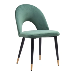 Zuo Modern Menlo Velvet/Steel Dining Chair (Set of 2)