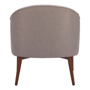 Zuo Modern Carter Polyester Accent Chair, Gray