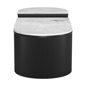 Zuo Modern Ormara Marble/Wood Coffee Table Set, White & Black
