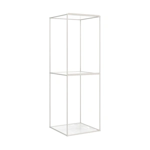 Zuo Modern Zuo Glass/Steel Chair Display, Light Gray