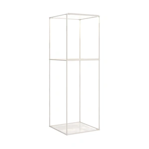 Zuo Modern Zuo Glass/Steel Chair Display, Light Gray
