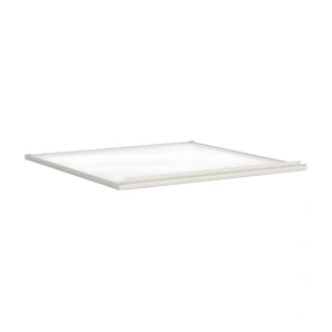 Zuo Modern Zuo Glass/Steel Adjustable Shelf, Light Gray