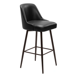 Zuo Modern Keppel Faux Leather/Steel Swivel Barstool