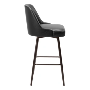 Zuo Modern Keppel Faux Leather/Steel Swivel Barstool
