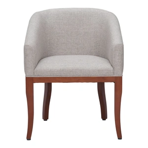 Zuo Modern Serasa Polyester/Wood Dining Chair, Gray