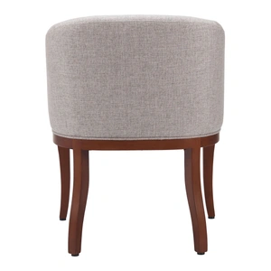 Zuo Modern Serasa Polyester/Wood Dining Chair, Gray