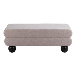 Zuo Modern Davao Polyester/Wood Bench, Gray
