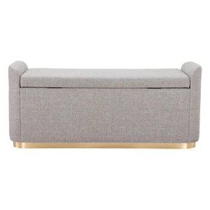 Zuo Modern Dobo Polyester/Steel Storage Bench, Gray