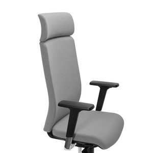 NARBUTAS Aura Executive Chair w/Fixed Head Support, Adjustable Backrest & Seat, Synchronous Mechanism 5 Fixating Positions (Plastic Base w/Fibreglass)