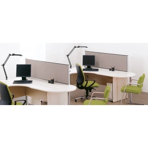 NARBUTAS Optima Fabric Desk Screen w/Fittings