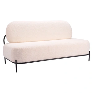 Zuo Modern Arendal Polyester/Steel Sofa, Vanilla