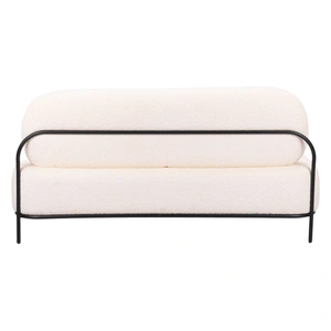 Zuo Modern Arendal Polyester/Steel Sofa, Vanilla