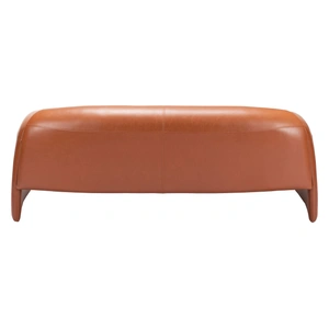 Zuo Modern Horten Faux Leather Sofa, Brown