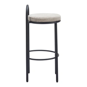 Zuo Modern Sisal Chenille/Steel Barstool, Beige Tweed (Set of 2)