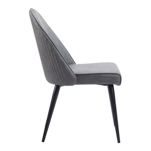 Zuo Modern Silloth Faux Leather/Steel Armless Dining Chair (Set of 2)