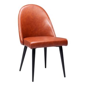 Zuo Modern Silloth Faux Leather/Steel Armless Dining Chair (Set of 2)