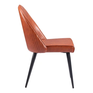 Zuo Modern Silloth Faux Leather/Steel Armless Dining Chair (Set of 2)