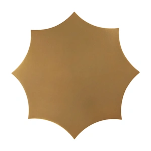 Zuo Modern Osam Round Faux Terrazzo/Iron Side Table, Gold & Beige