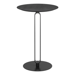 Zuo Modern Derry Round MDF/Steel Counter Table, Black