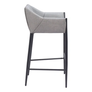 Zuo Modern Andover Fabric/Steel Barstool