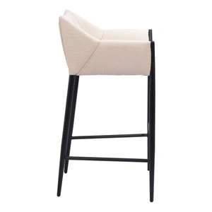 Zuo Modern Andover Fabric/Steel Barstool
