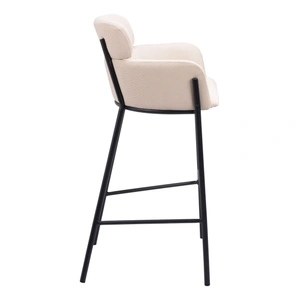 Zuo Modern Bremor Fabric/Steel Barstool