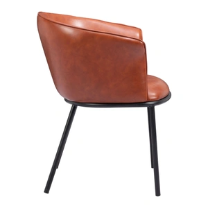 Zuo Modern Garston Faux Leather/Steel Dining Chair