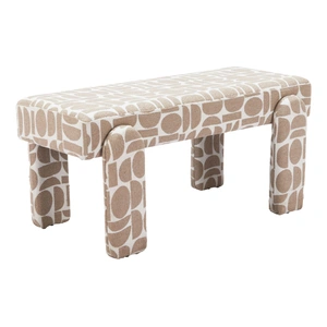 Zuo Modern Blato Polyester/MDF Bench, Gray
