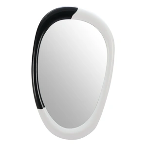 Zuo Modern Muna Oval Steel Mirror, White & Black