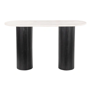 Zuo Modern Izola Marble/Wood Console Table, White & Black