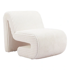 Zuo Modern Opam Polyester Accent Chair, White